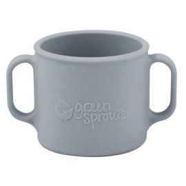 green sprouts Learning Cup | Silicone helps avoid harmful chemicals | Helps toddler develop independent drinking skills, 2 easy-grip handles, Heat-Resistant, Dishwasher Safe