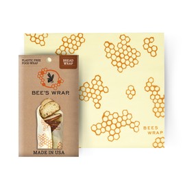 Bee's Wrap Beeswax Wraps for Food - Bread Wrap - Made in USA Reusable Bread Storage Bags - Organic & Eco-Friendly Alternative to Aluminum Foil, Sourdough Bags & Plastic Wrap, Honeycomb