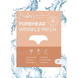 Banker's Choice Forehead Wrinkle Patches 12Pcs - Anti Wrinkle Patches - Advanced Forehead Wrinkles Treatment - Face Tape for Wrinkles -Aloe, Collagen, Viatamin E Forehead Patches