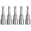 Teocpai 5PCS Magnetic Nut Setter Driver Drill Bit 13mm Metric