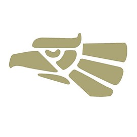 STICKER DAD Mexican Eagle V1 Vinyl Decal by StickerDad® - Size: 5", Color: Gold - Windows, Walls, Bumpers, Laptop, Lockers, etc.