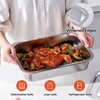 4-Piece 4 Inch Extra Deep Lasagna Pan with Lid, 11x14.2-Inch