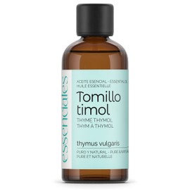 Essenciales - Thyme Essential Oil with Thymol Organic, 100% Pure and with Ecological Certificate, 100 ml | Thymus Vulgaris Essential Oil