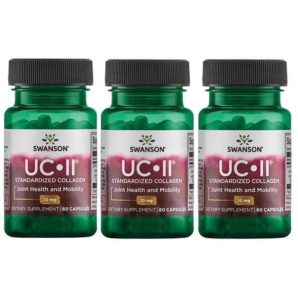 Swanson Uc-Ii Standardized Collagen 40 mg 60 Caps 3 Pack