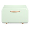 Navaris Bread Box - Metal Bread Bin Storage Tin with