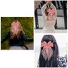 Large Bow Hair Clips Pink Hair Ribbon Bows Barrettes Bowknot