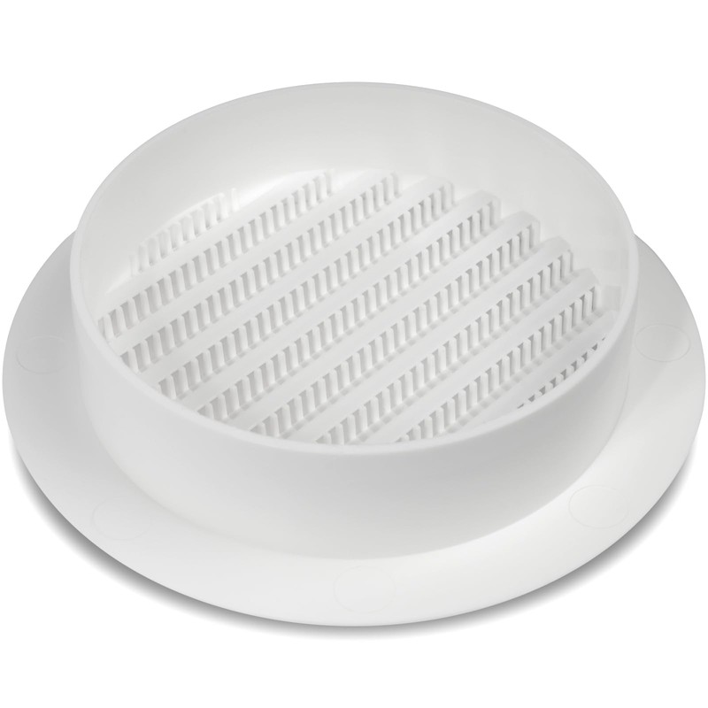 4'' Inch / 100 mm Plastic Vent Cover White -