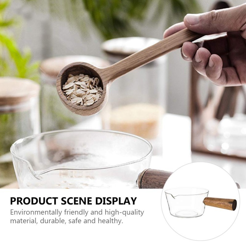 Glass Saucepan Pot for Cooking on Stove: Kitchen 600Ml Glass