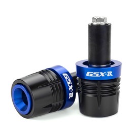 MOWOK Fit For SUZUKI GSX-R 750 GSXR 600 1000 GSXR750 GSXR600 GSXR1000 Accessories Motorcycle Handlebar End Caps Hand Grip Plugs Handle Bar Ends Slider (Blue)
