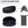 molshine Hard Shell Sunglasses Case,Classic Large Glasses Case for Sunglass,Eyeglasses