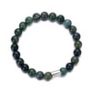 Philip Jones Men's Aquatic Agate Gemstone Stretch Bracelet