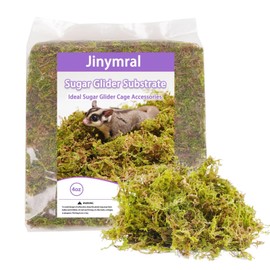 Jinymral Sugar Glider Cage Accessories, Ideal Sugar Glider Supplies for Tank Habitat, 4oz Bedding