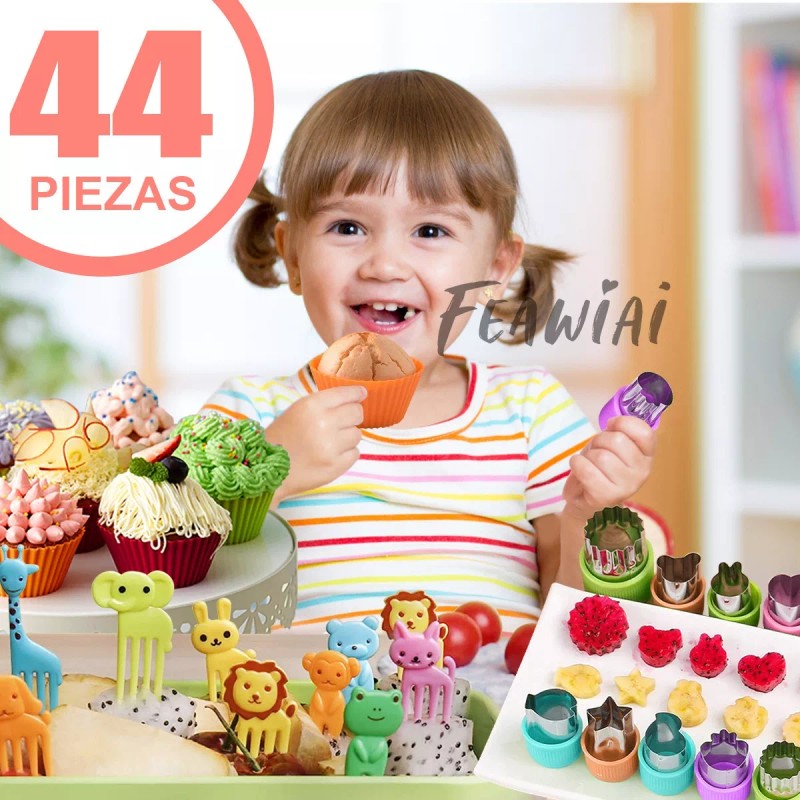 Feawiai 12 Mini Cortadores Moldes De Frutas Verduras Galletas