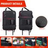 Zecirl 2Pack Car Backseat Organizer with Foldable Table Tray,6 Storage