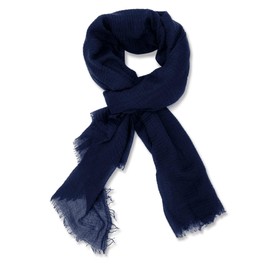 Kakaly Women Scarf Cotton Linen - Chic Ladies Solid Scarves Soft Large Long Wrap Shawl Headscarf Lightweight Neck Scarf Hijab,180×100CM