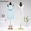 EaseHome Mannequin Body Female Mannequin Torso,Height Adjustable Black Leather Dress