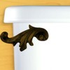 Functional Fine Art Acanthus Oil Rubbed Bronze Leaf Toilet Flush