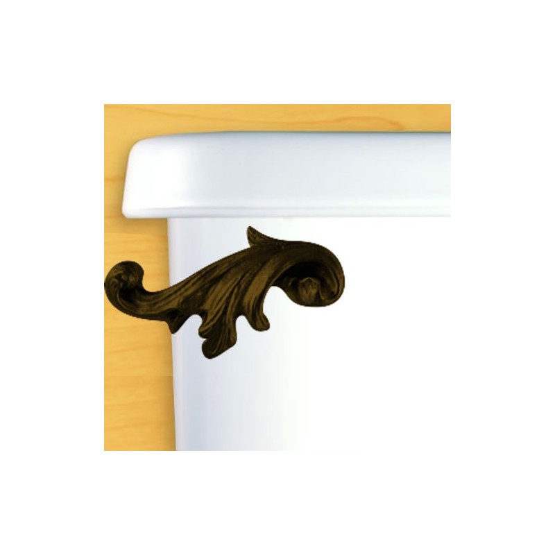 Functional Fine Art Acanthus Oil Rubbed Bronze Leaf Toilet Flush
