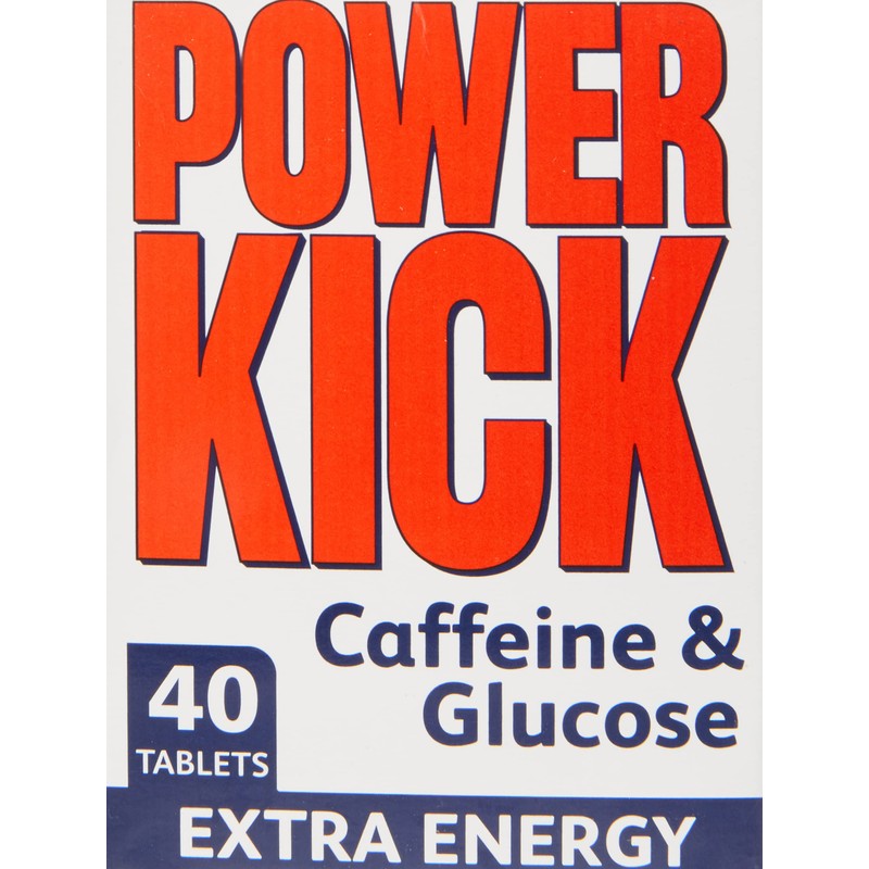 Power Kick Extra Energy Caffeine & Glucose Tablets x 40