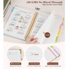 Hardcover Large Spiral Notebook 8.5" x 11" with Removable Dividers