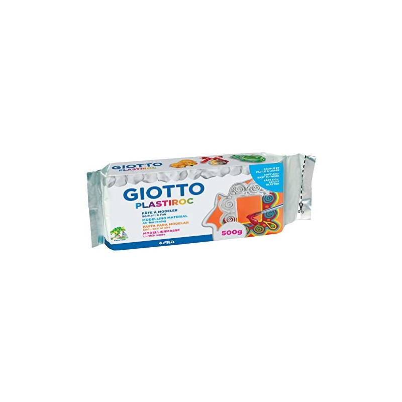 Giotto Modelliermasse Plastiroc, Selbsthärtend, 500 g weiß