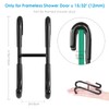 Simtive Shower Door Hooks (3-Pack), Over Door Hooks for Bathroom