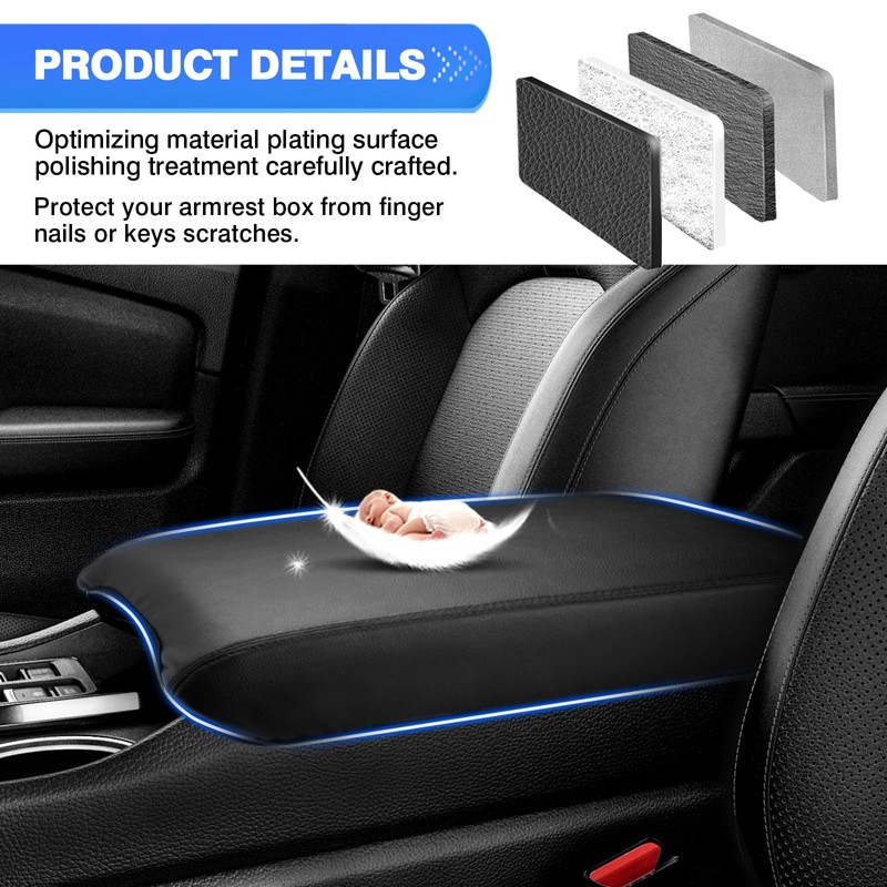 Autorder Center Console Cover for 2023-2025 2026 Honda Pilot/2024-2026 Ridgeline