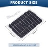 MECCANIXITY 5V 1A 5W Mini Solar Panels, USB Solar Panel