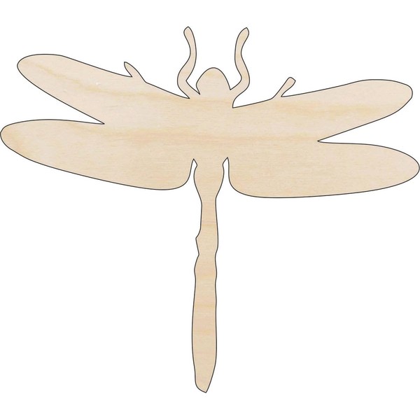 Dragonfly - Laser Cut Out Unfinished Wood Craft Shape BUG80