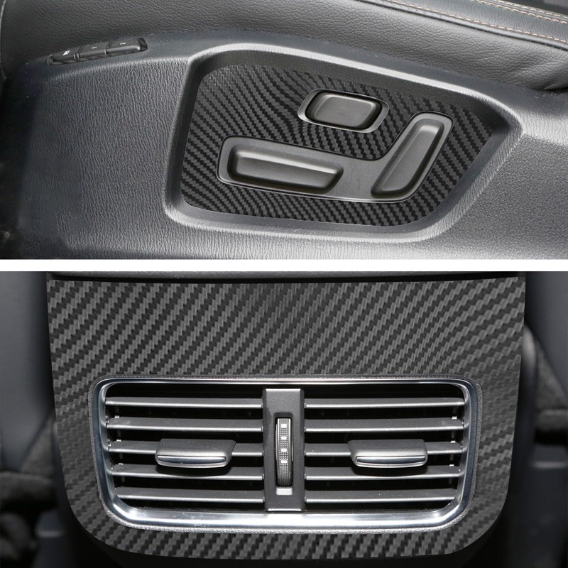 YAMUDA Compatible with Decorative Interior Protection Carbon Fiber Sticker for