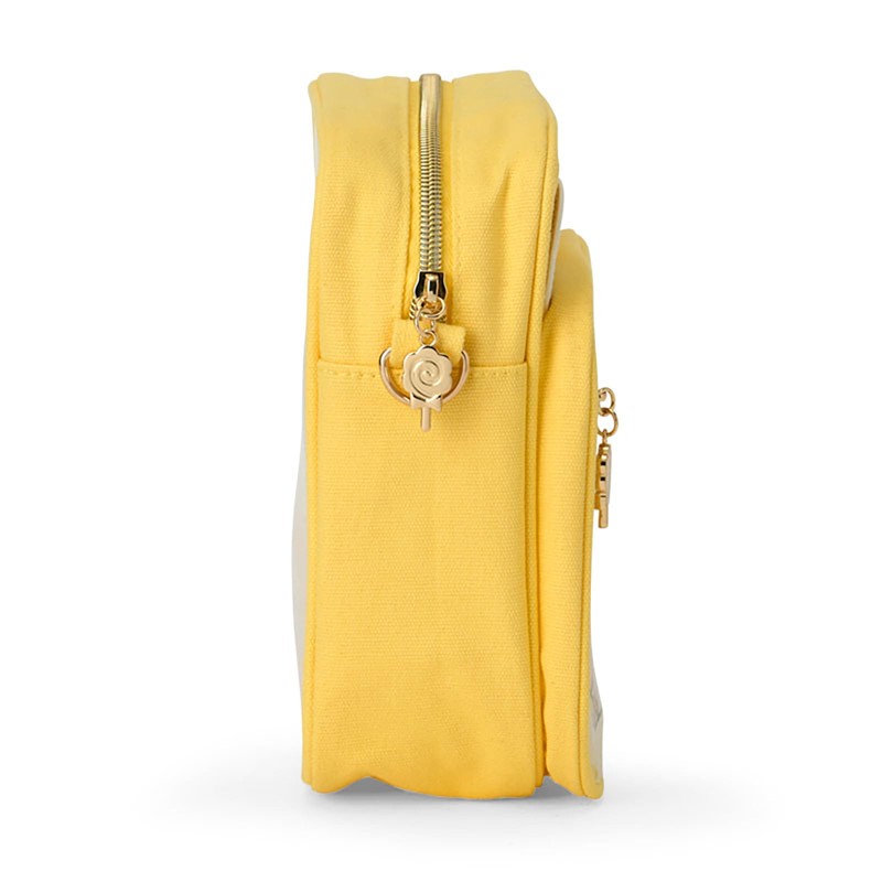 Sanrio 485110 Hanamaru Ghost Shoulder Bag, Cotton, Polyester, PVC, Steel,