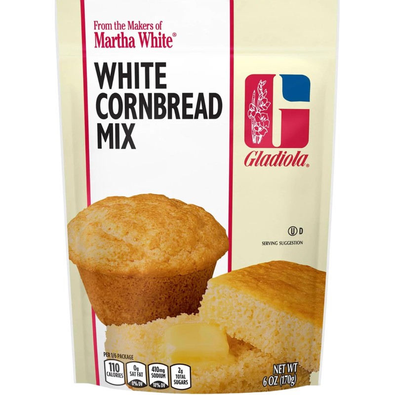 Martha White Gladiola White Cornbread Mix 6 Oz (Pack of