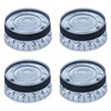 XIYANGJUAN 4pcs Clear Guitar Knobs Transparent Speed Control Volume Tone