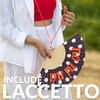 Fisura – Ventaglio in legno a pois con messaggio “no