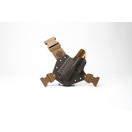 GunfightersINC Chest Holster | FN 509 Full Size | Mas Grey/Coyote | Left Hand