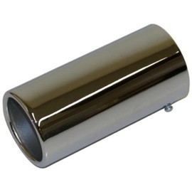 QUALITY EXHAUST SHINY TAIL PIPE CHROME TRIM TIP END 40mm-70mm