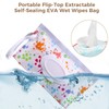 Acpetdr 2Pcs Wet Wipes Bag Dispenser, EVA Wet Wipes Bag,