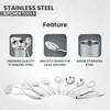 Avador® Premium Set of 10 Stainless Steel (GREY HOLDER) Kitchen