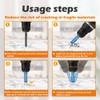 7 PCs Diamond Drill Bits Set, Versatile Tile Drill Bits