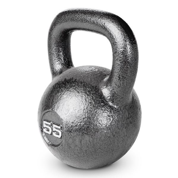 Marcy Hammertone Kettlebells, Ideal Workout Weights For Home Gym, Cast Iron, Black, 55lbs HKB-055