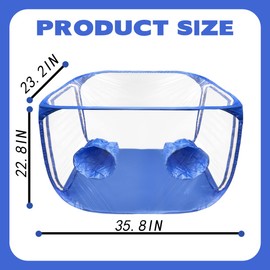 Still Air Box, Mushroom Grow Kit, Mushroom Grow Bag, Portable Mushroom Grow Tent, Mushroom Growing or Fungiology Supplies for Home Science (Blue)