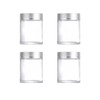 4 Pcs 3.4 oz Clear Glass Jars with Lids and