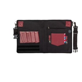 Barbest Medio Mandil P/ Barbero Modelo Boston Wine De Barbest Co. Color Rojo