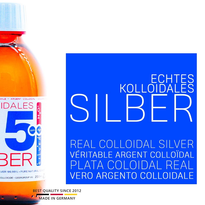 Colloidal Silver 200 ml 50PPM 2 x 100 ml Bottles