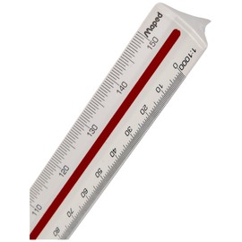 Maped 1:500 to 1:2500 Scale Triangular Ruler, 240115