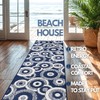 Coastal Runner Rug Non Slip | Retro Modern | Beach