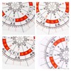 nalaina azimuth protractor, 5.9 inches (15 cm), total circle protractor,
