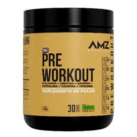 AMZ Pre Workout  Pre-Entrenamiento, Diseñado Para Entrenamientos de Alta Intensidad Con Una Mezcla De 5 Fuentes De Energia B-Alanina, Creatina,...    