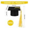 20pz Mini Birrete Sombrero Graduación Con Borla Popcreation
