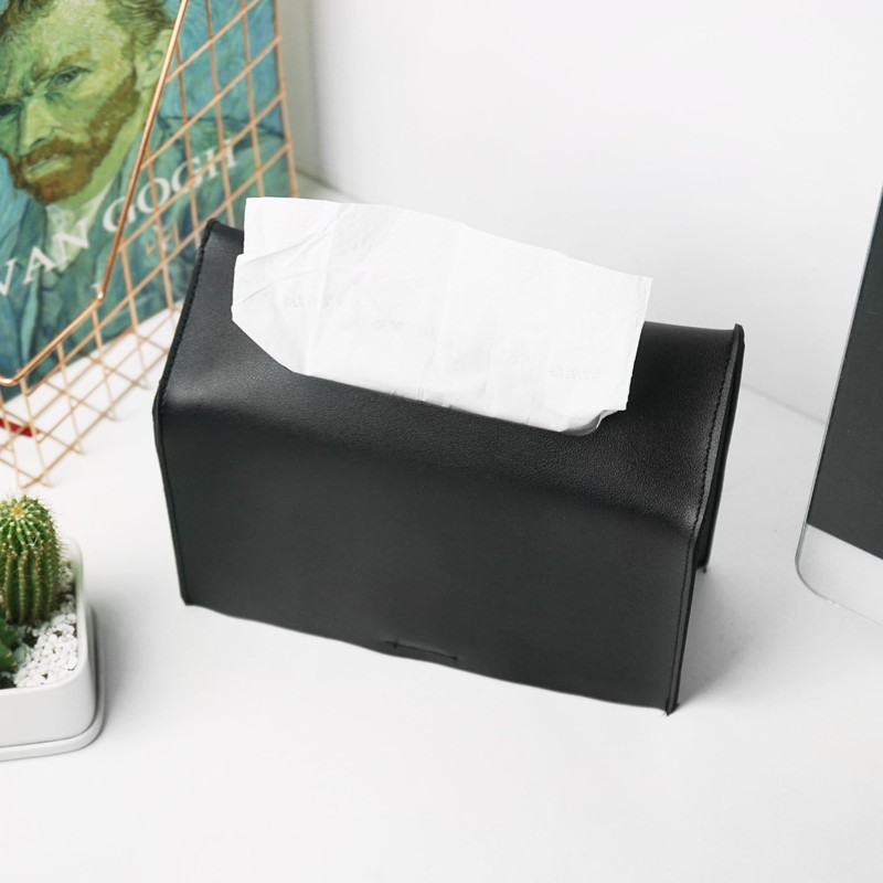Lvkjafaz Leather Cover for Disposable Paper Hand Towel Box, Compatible